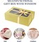 Gold Large Gift Box with Window, 13.5"x9"x4.3" Bridesmaid Box for Gift Giving,Birthday Gift Box with Magnetic,Closure Lid Gift Box for Presents,Cute Box,Luxury for Gift Packaging,Gift Box for Wrapping Gifts